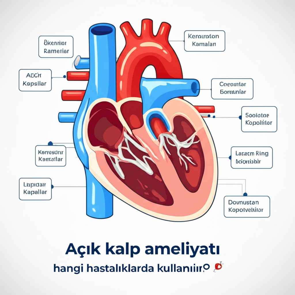 Açık kalp ameliyatı hangi hastalıklarda kullanılır?