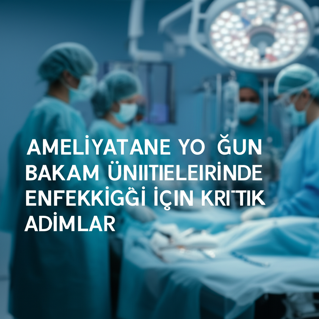 Ameliyathane Yoğun Bakım Ünitelerinde Enfeksiyon Kontrolü: Hastaların Güvenliği İçin Kritik Adımlar