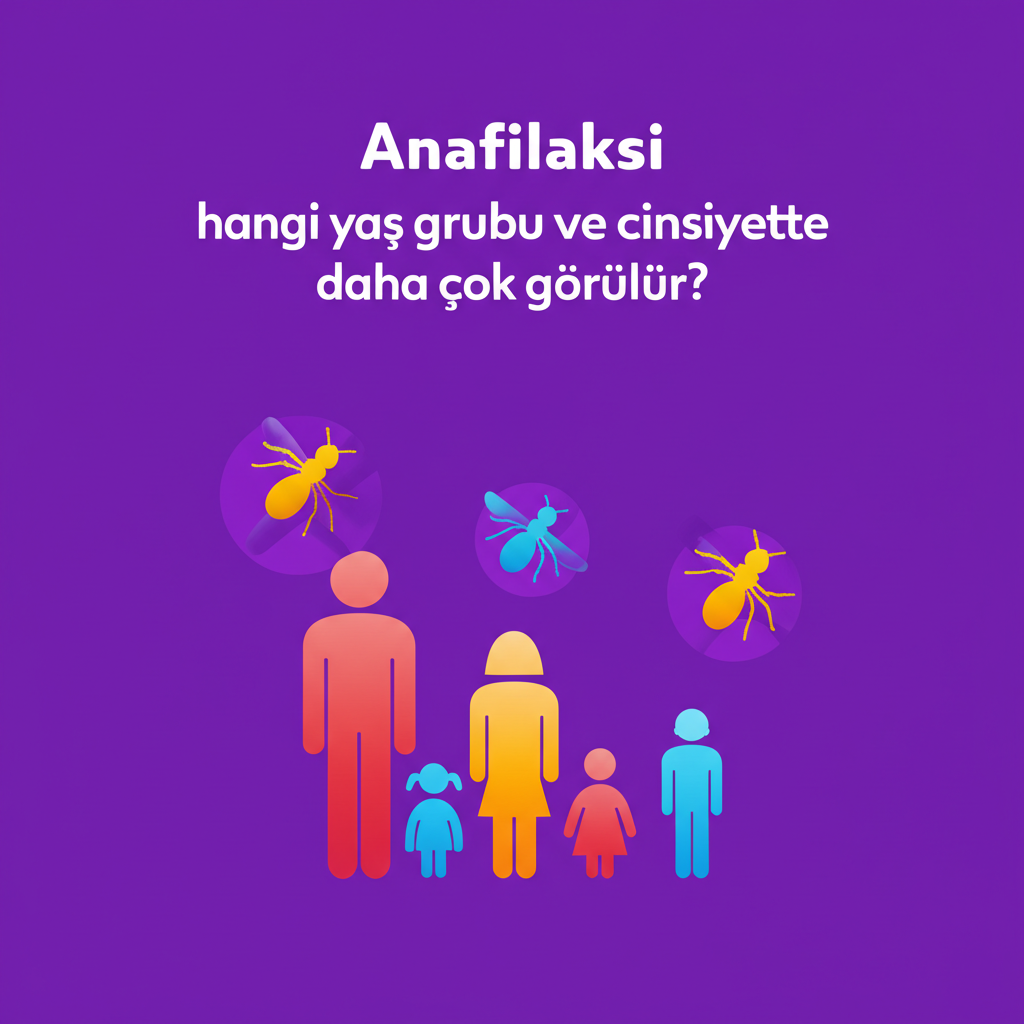 Anafilaksi hangi yaş grubu ve cinsiyette daha çok görülür?