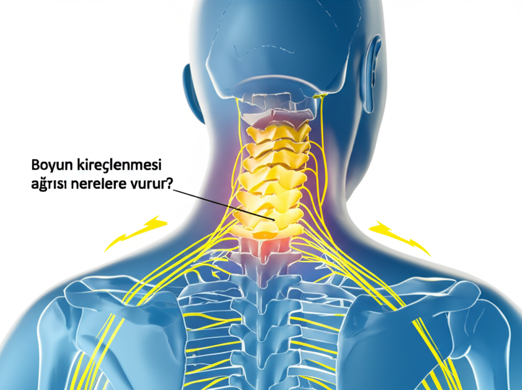Boyun kireçlenmesi ağrısı nerelere vurur?