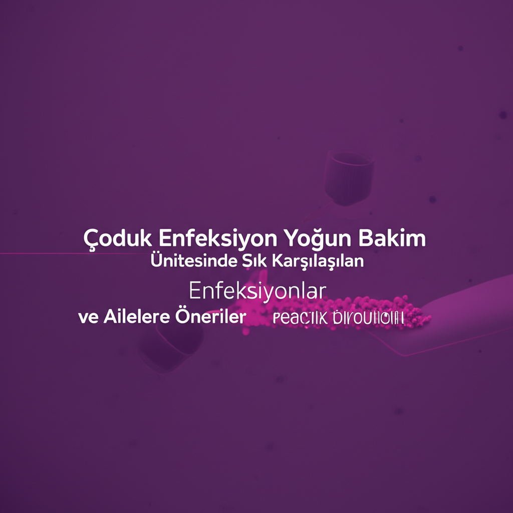 Çocuk Enfeksiyon Yoğun Bakım Ünitesinde Sık Karşılaşılan Enfeksiyonlar ve Ailelere Öneriler
