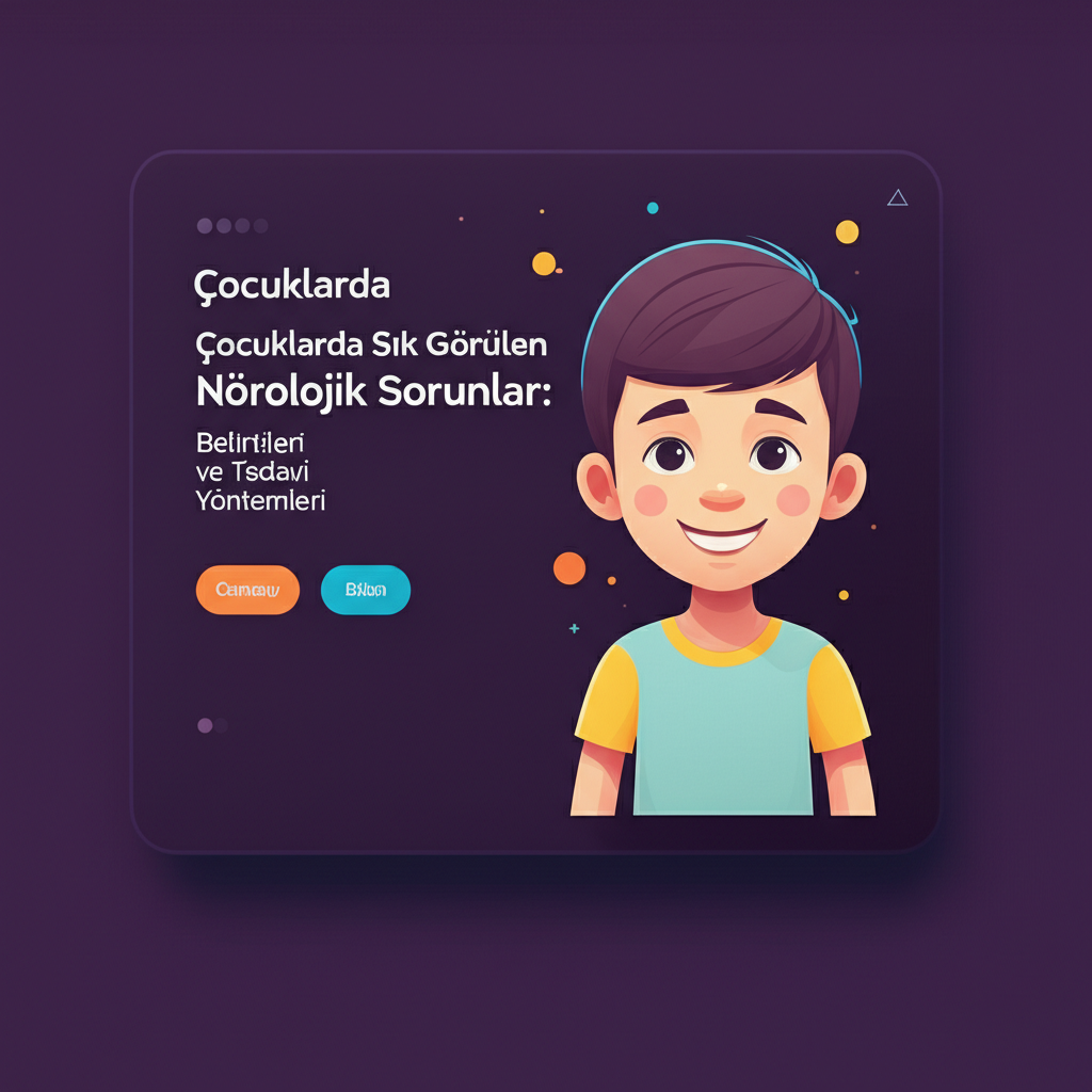 Çocuklarda Sık Görülen Nörolojik Sorunlar: Belirtileri ve Tedavi Yöntemleri