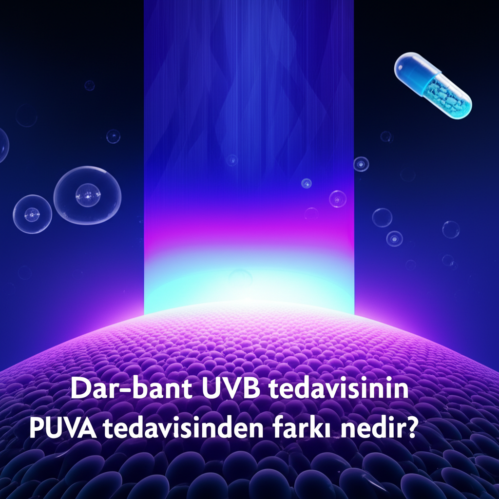 Dar-bant UVB tedavisinin PUVA tedavisinden farkı nedir?