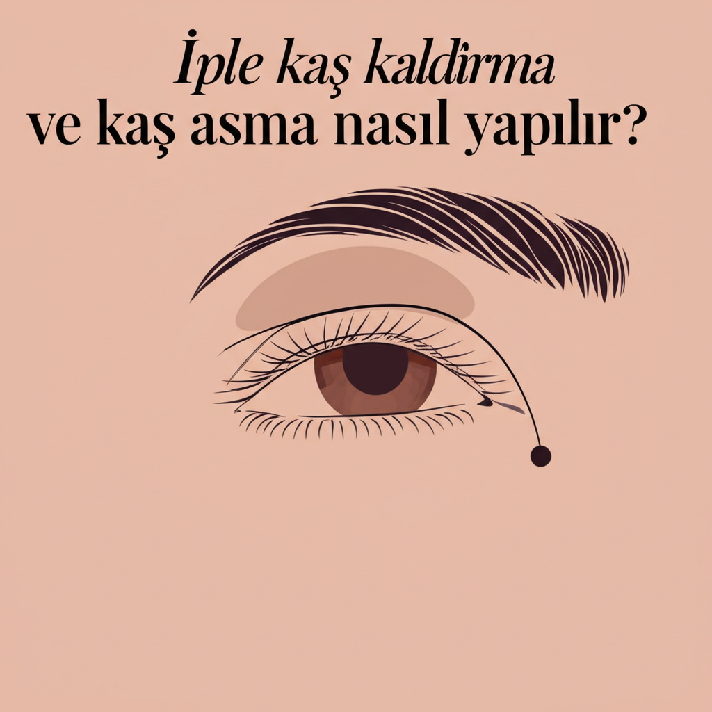 İple kaş kaldırma ve kaş asma nasıl yapılır?