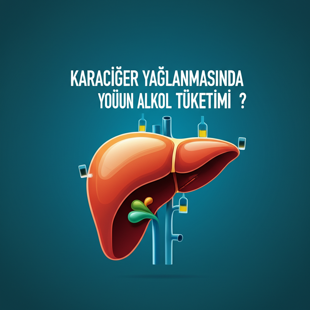 Karaciğer yağlanmasında yoğun alkol tüketimi ?