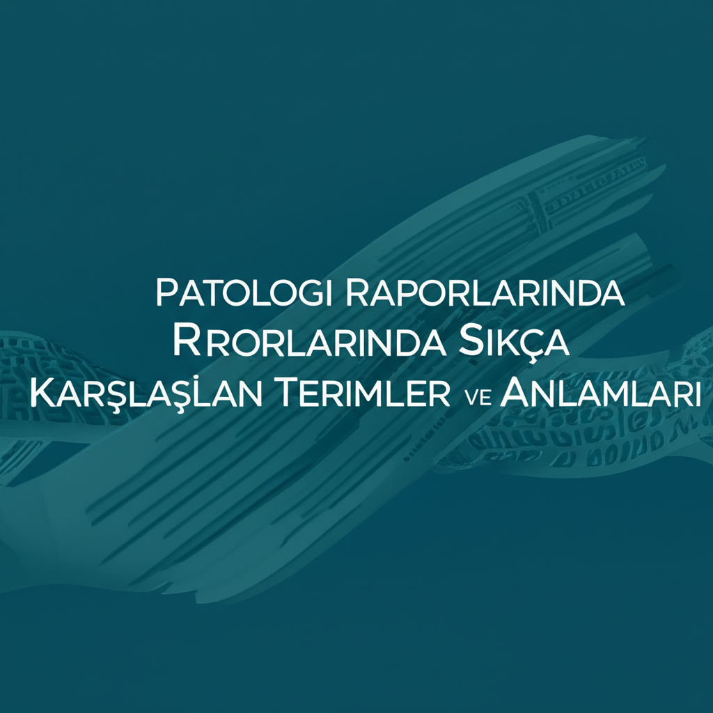 Patoloji Raporlarında Sıkça Karşılaşılan Terimler ve Anlamları