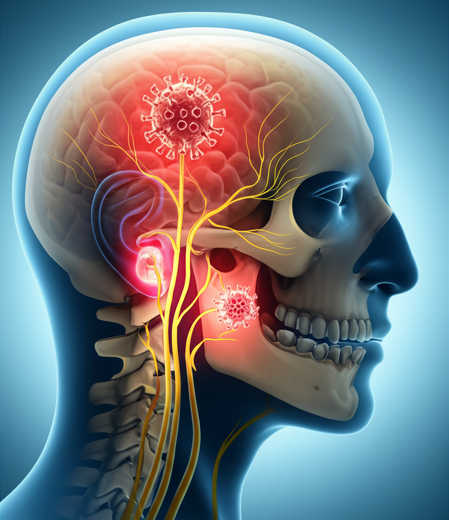 Ramsay Hunt sendromu hangi sinirlerde oluşur?