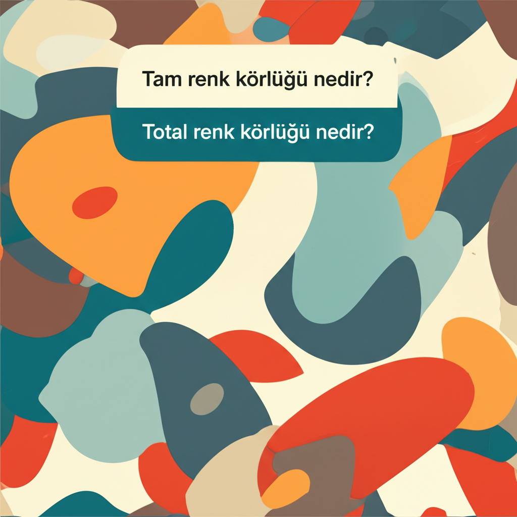 Tam renk körlüğü nedir? Total renk körlüğü nedir?