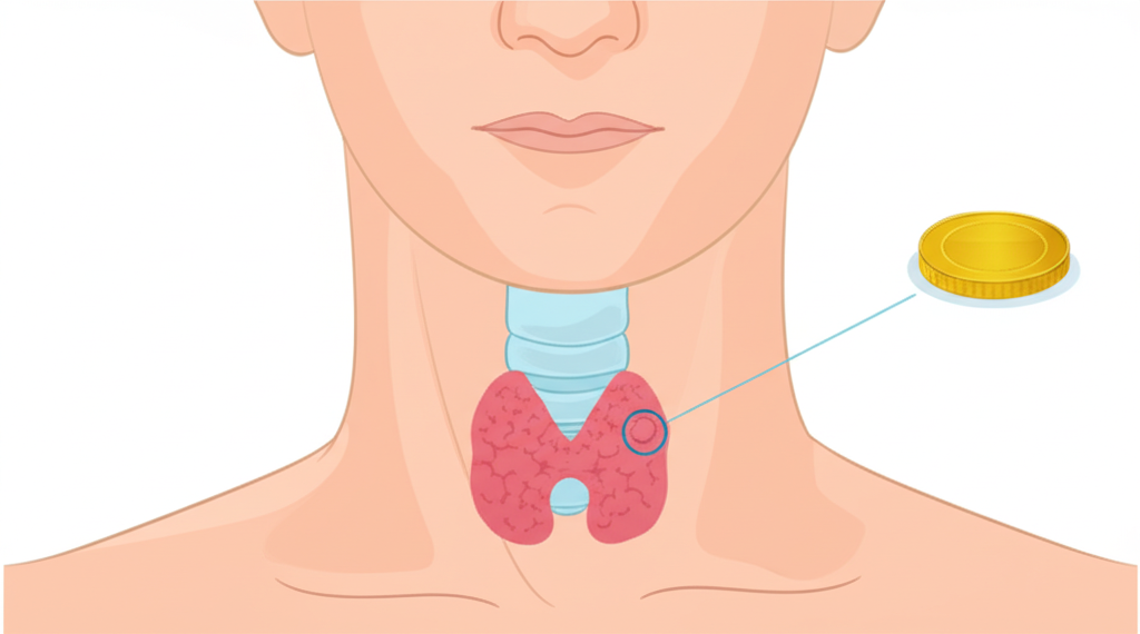 Tiroid bezinin büyüklüğü ne kadardır?