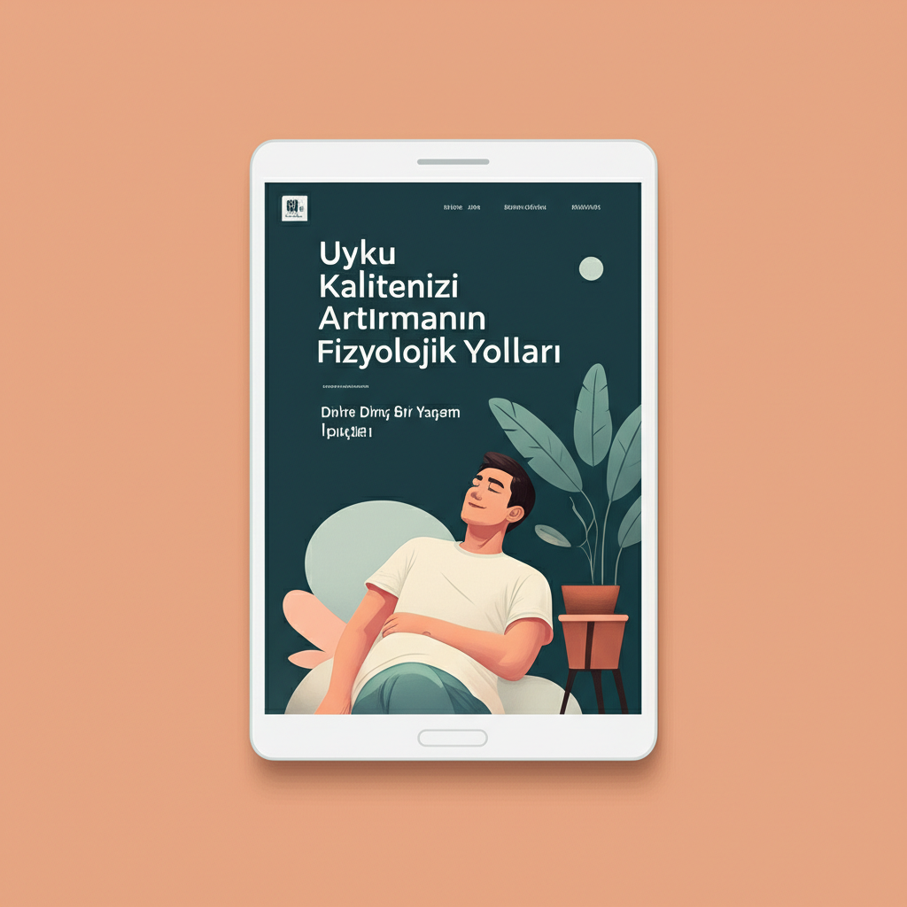 Uyku Kalitenizi Artırmanın Fizyolojik Yolları: Daha Dinç Bir Yaşam İçin İpuçları